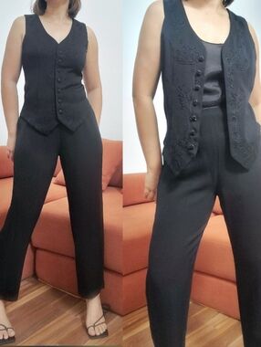 Vintage Vest Jumpsuit